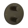 Tres Therm-Box Selection Bateria wannowo-prysznicowa termostatyczna podtynkowa czarny brąz 26225001KMB