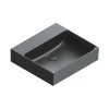 Catalano Premium Umywalka nablatowa lub wisząca 60x47 cm bez otworu na baterię czarny mat 160VPNNS/0220600022