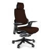 Unique Wau fotel biurowy czarny/tkanina cocoa W-609-B-BL406