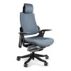 Unique Wau fotel biurowy czarny/tkanina slategrey W-609-B-BL417
