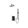 Vedo Aletta Nero IV Zestaw prysznicowy podtynkowy termostatyczny z deszczownicą 25 cm czarny mat VBA5224/25/CZ/TERMO
