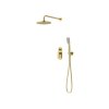 Vedo Aletta Spazzo III Zestaw prysznicowy podtynkowy z deszczownicą 25 cm szczotkowane złoto VBA5223/25/SZ