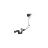 Vedo Classic II Przelew wannowy z syfonem i korkiem automatycznym czarny mat 342A/60/CZ