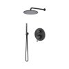 Vema Maira Zestaw prysznicowy podtynkowy z deszczownicą czarny mat MAIZES20/CZAR