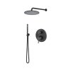 Vema Maira Zestaw prysznicowy podtynkowy z deszczownicą czarny mat MAIZES30/CZAR