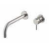 Vema Tiber Steel Bateria umywalkowa ścienna bez korka stal nierdzewna V17050
