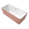 Villeroy & Boch Collaro Wanna narożna 179x79 cm lewa kolor zewnętrzny do wyboru/kolor wewnętrzny biały połysk z odpływem gold UBA180COR9CLBCVJ01