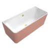 Villeroy & Boch Collaro Wanna wolnostojąca 179x79 cm przyścienna kolor zewnętrzny do wyboru/kolor wewnętrzny biały połysk z odpływem gold UBA180COR9CSBCVJ01