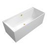 Villeroy & Boch Collaro Wanna prostokątna 180x80 cm biała z odpływem gold UBA180COR2JV-01