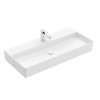Villeroy & Boch Memento 2.0 Umywalka wisząca 100x47 cm z otworem na baterię bez przelewu biały mat z powłoką CeramicPlus 4A22A2RW