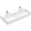 Villeroy & Boch Memento 2.0 Umywalka wisząca 100x47 cm z 2 otworami na baterie z przelewem weiss alpin 4A221L01