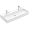 Villeroy & Boch Memento 2.0 Umywalka wisząca 100x47 cm z 2 otworami na baterie z przelewem weiss alpin 4A22A401