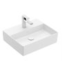 Villeroy & Boch Memento 2.0 Umywalka wisząca 50x42 cm z otworem na baterię bez przelewu biały mat z powłoką CeramicPlus 4A2251RW
