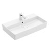 Villeroy & Boch Memento 2.0 Umywalka wisząca 80x47 cm z otworem na baterię z przelewem biały mat z powłoką CeramicPlus 4A2280RW