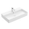 Villeroy & Boch Memento 2.0 Umywalka wisząca lub nablatowa 80x47 cm z przelewem biały mat z powłoką CeramicPlus 4A228GRW