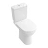 Villeroy & Boch O.Novo Toaleta WC stojąca kompaktowa 36x67 cm lejowa z powłoką CeramicPlus, biała Weiss Alpin 566101R1