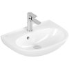 Villeroy & Boch O.novo Umywalka wisząca 50x38 cm z otworem na baterię z przelewem biały Weiss Alpin z powłoką CeramicPlus 434050R1