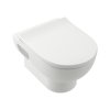 Villeroy & Boch O.novo Zestaw Toaleta WC TwistFlush bez kołnierza + deska wolnoopadająca biały Weiss Alpin z powłoką CeramicPlus 5C39CLR1