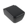Villeroy & Boch Skyla Zestaw Toaleta WC TwistFlush bez kołnierza + deska wolnoopadająca czarny Pure Black z powłoką CeramicPlus 4682CLR7