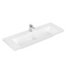 Villeroy & Boch Subway 3.0 Umywalka meblowa 130x47,5 cm z otworem na baterię bez przelewu z powłoką CeramicPlus weiss alpin 4A70D2R1