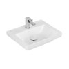 Villeroy & Boch Subway 3.0 Umywalka wisząca mała 50x40 cm bez przelewu z powłoką CeramicPlus weiss alpin 4370FGR1