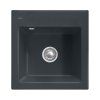 Villeroy & Boch Subway 50 S Zlewozmywak ceramiczny jednokomorowy 52,5x51 cm pure black z powłoką CeramicPlus 331501R7