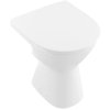 Villeroy & Boch ViCare Toaleta WC stojąca 49x36 cm z półką bez kołnierza z powłoką CeramicPlus weiss alpin 4684R0R1