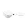 Villeroy & Boch Subway 3.0 Zestaw Combi-Pack Toaleta WC 56x37 cm bez kołnierza + deska wolnoopadająca biała Ceramicplus 4670TSR1