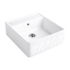 Villeroy&Boch Sink Unit Zlewozmywak ceramiczny farmerski jednokomorowy CeramicPlus 59,5x63 cm biały perłowy dekor White Pearl 632061KT