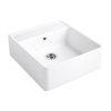 Villeroy&Boch Sink Unit Zlewozmywak ceramiczny farmerski jednokomorowy CeramicPlus 59,5x63 cm biały Stone White 632061RW
