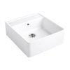 Villeroy&Boch Sink Unit Zlewozmywak ceramiczny farmerski jednokomorowy CeramicPlus 59,5x63 cm biały Weiss Alpin 632061R1