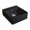 Villeroy&Boch Sink Unit Zlewozmywak ceramiczny farmerski jednokomorowy CeramicPlus 59,5x63 cm czarny Ebony 632061S5
