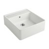 Villeroy&Boch Sink Unit Zlewozmywak ceramiczny farmerski jednokomorowy CeramicPlus 59,5x63 cm jasnoszary Steam 632061SM