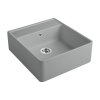 Villeroy&Boch Sink Unit Zlewozmywak ceramiczny farmerski jednokomorowy CeramicPlus 59,5x63 cm szary Stone 632061SL