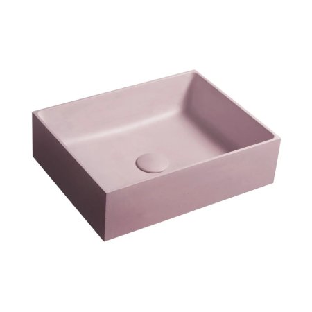 Sapho Formigo Umywalka nablatowa 47,5x36,5 cm r&oacute;żowy mat FG121