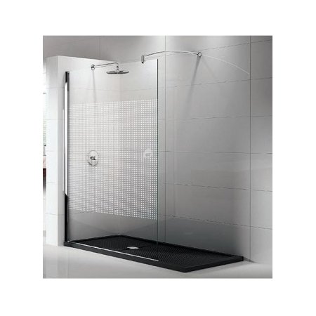 Novellini Lunes Ścianka prysznica stała 110 cm, profil srebrny LUNESH110-1B