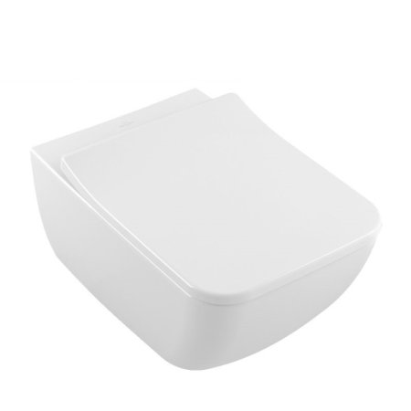 Villeroy & Boch Venticello Toaleta WC DirectFlush bez kołnierza z powłoką CeramicPlus biała Weiss Alpin 4611R0R1