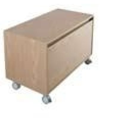Globo Space Wood szafka łazienkowa 60 cm x 42 cm x 59 cm z kółkami biała SW060 BI