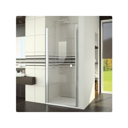 Ronal Swing-Line Drzwi prysznicowe jednoczęściowe - 70 x 195 cm biały Wzór krople (SL107000444)