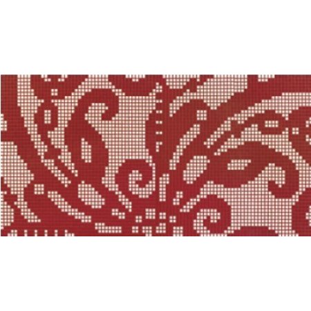 BISAZZA Embroidery Red mozaika szklana czerwona/różowa (BIMSZERE)