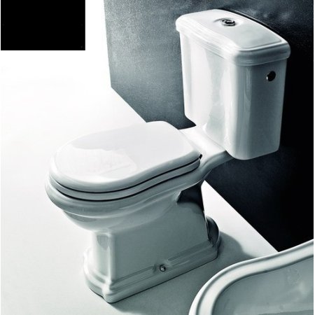 Kerasan Retro Miska WC stojąca 72x38,5 cm, czarna 101304