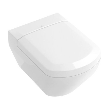 Villeroy & Boch Sentique Toaleta WC podwieszana 37,5x59 cm lejowa z powłoką CeramicPlus, biała Weiss Alpin 562210R1