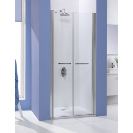 Sanplast Prestige DD/PRIII Drzwi prysznicowe - 80/195 biały szkło przezroczyste 600-073-0920-01-401