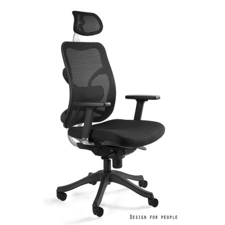 Unique Concept Fotel biurowy, czarny W-328-161