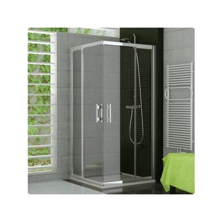 Ronal Sanswiss Top-Line Kabina prysznicowa narożna z drzwiami otwieranymi na zewnątrz 100x190 cm drzwi prawe, profile białe szkło przezroczyste TED2D10000407