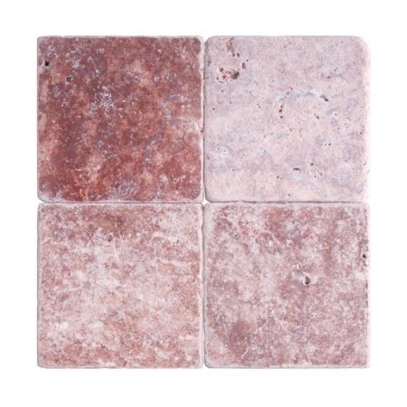 Klink Trawertyn bębnowany 10x10x1 cm Red 99524254