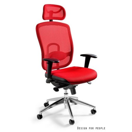 Unique Vip Fotel biurowy czerwony W-80-2