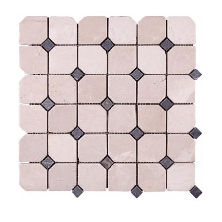 Klink Mozaika marmurowa 30,5x30,5 cm, Beige Hexagon bębnowana 99524674