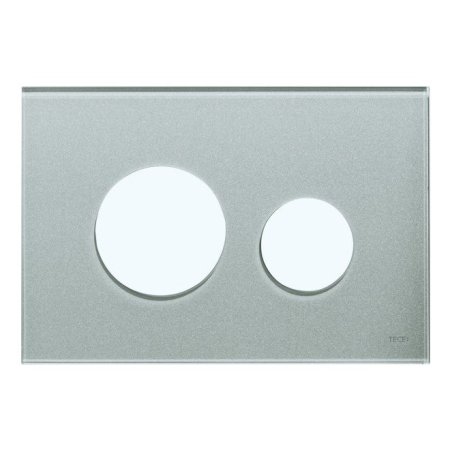 Tece Loop System Modułowy Płytka do przycisków spłukujących Tece Loop do wc, szklane, srebrno-szara 9240676