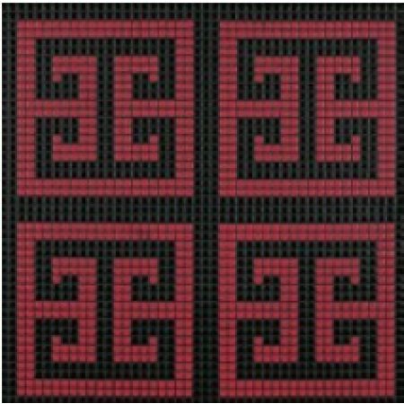 BISAZZA Key Red mozaika szklana czerwona/różowa (BIMSZKR)